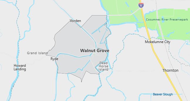 Map of Walnut Grove, CA