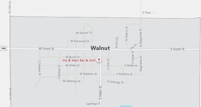 Map of Walnut, KS