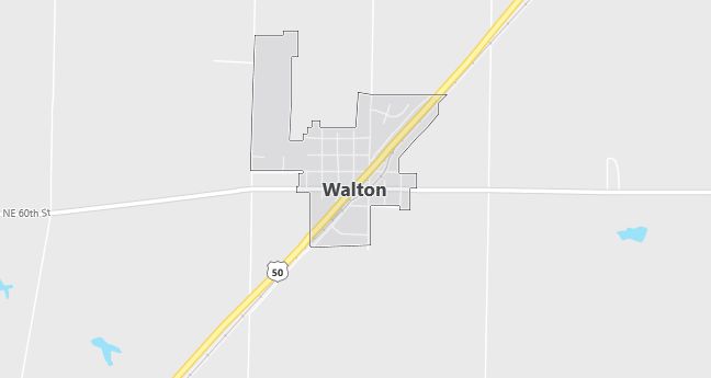 Map of Walton, KS