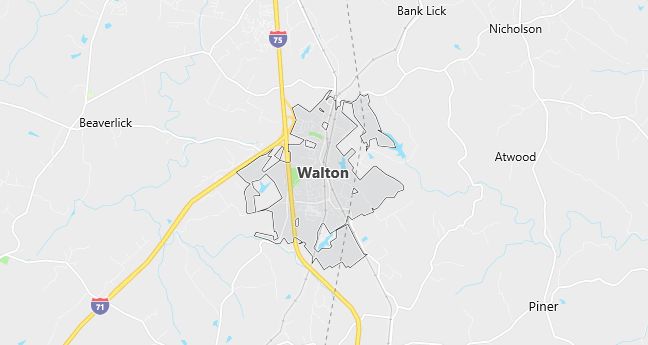 Map of Walton, KY