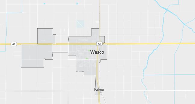 Map of Wasco, CA