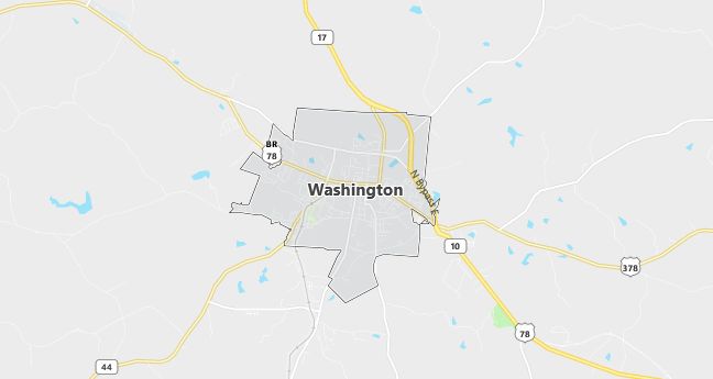 Map of Washington, GA