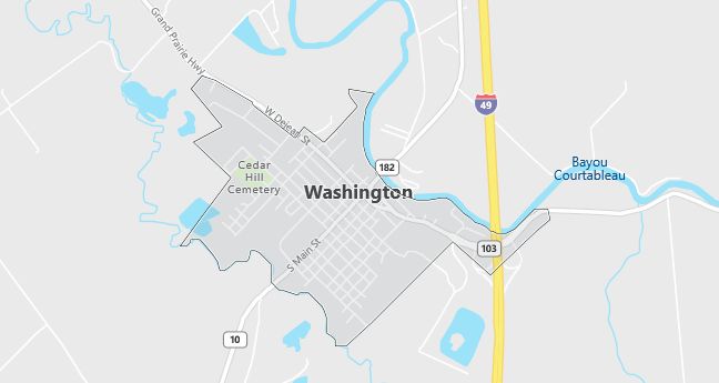 Map of Washington, LA