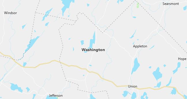 Map of Washington, ME