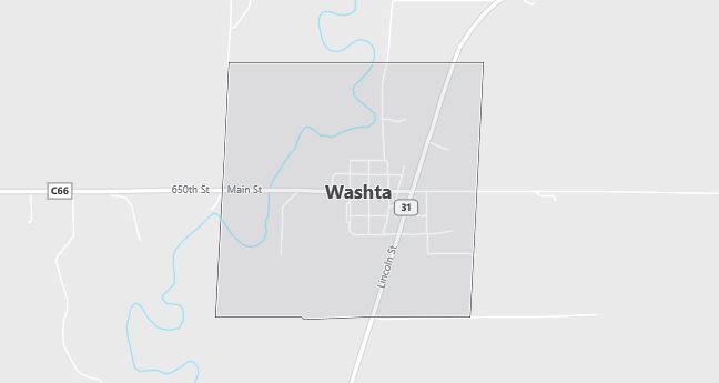 Map of Washta, IA