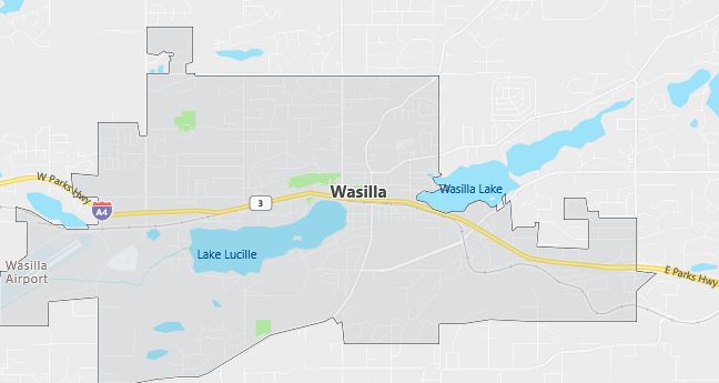 Map of Wasilla, AK