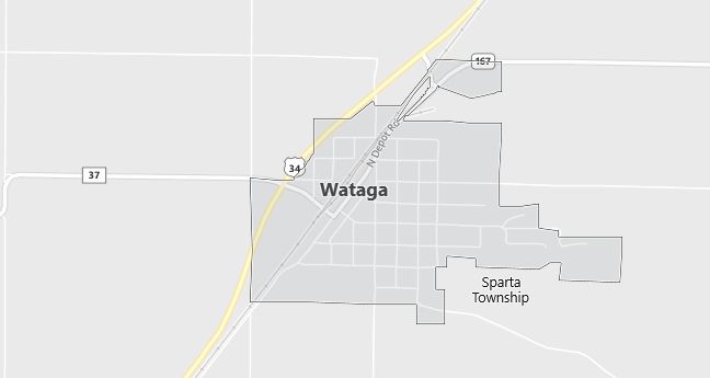 Map of Wataga, IL