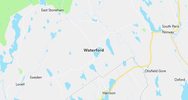 Map of Waterford, ME