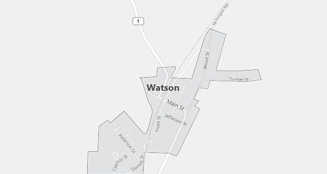 Map of Watson, AR