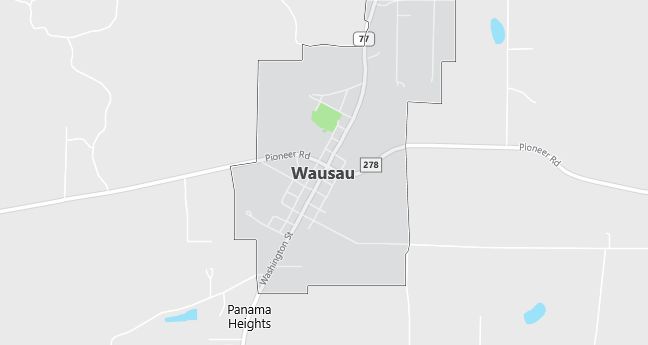 Map of Wausau, FL