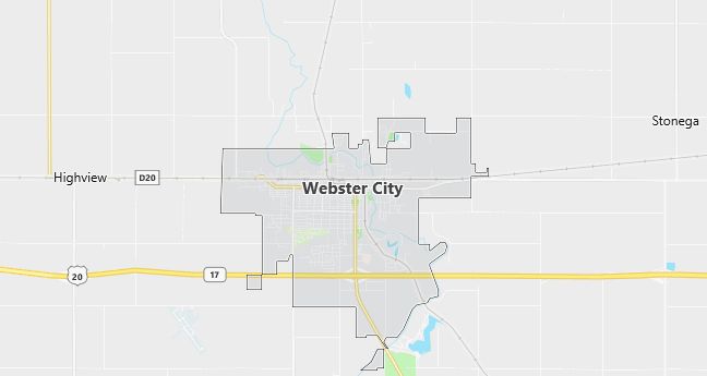 Map of Webster City, IA