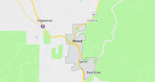 Map of Weed, CA