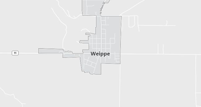 Map of Weippe, ID