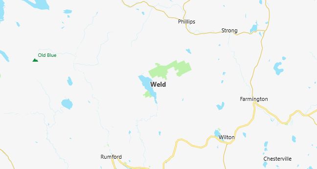 Map of Weld, ME