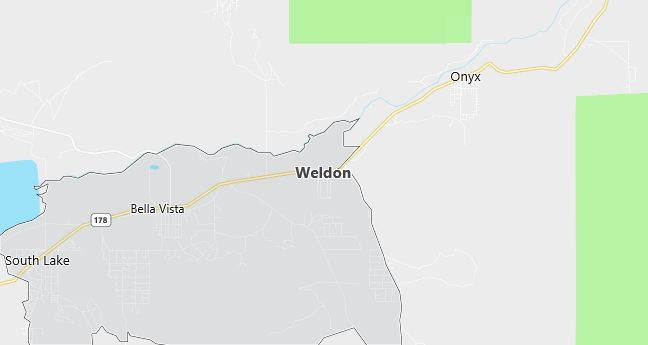 Map of Weldon, CA