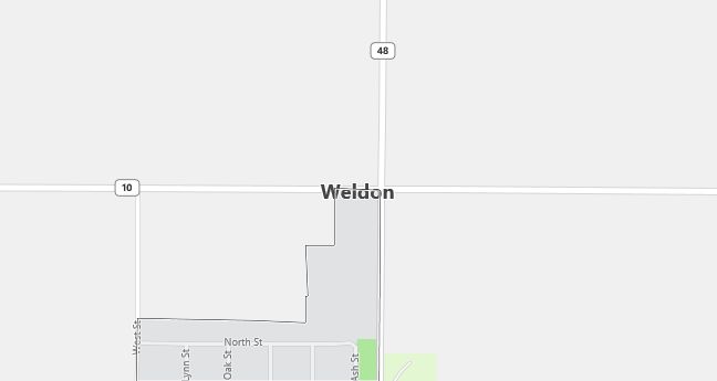 Map of Weldon, IL