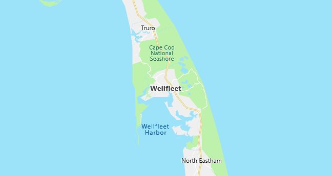 Map of Wellfleet, MA