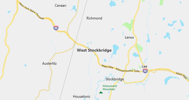 Map of West Stockbridge, MA