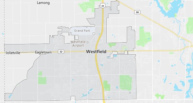 Map of Westfield, IN