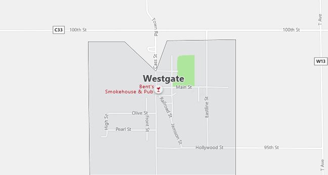 Map of Westgate, IA