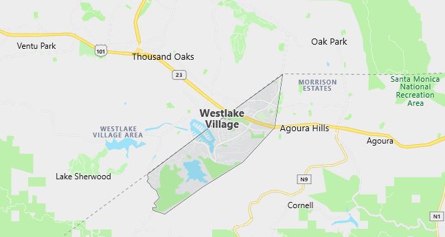 Map of Westlake Village, CA