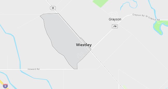 Map of Westley, CA