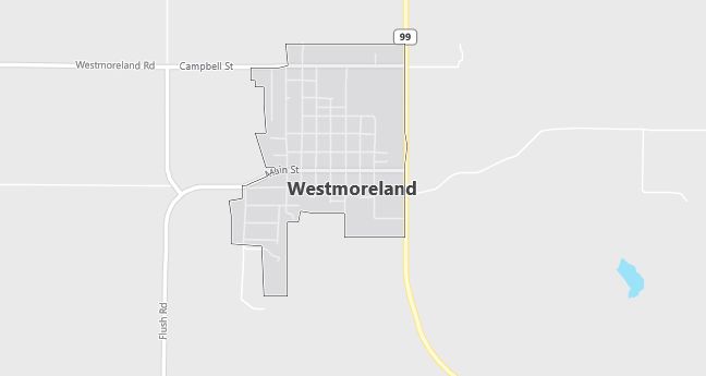 Map of Westmoreland, KS