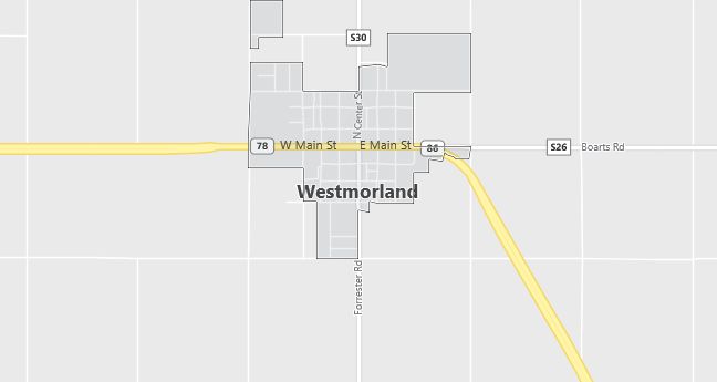 Map of Westmorland, CA