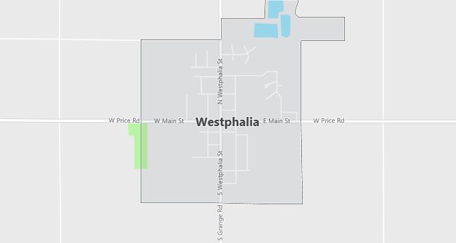 Map of Westphalia, MI