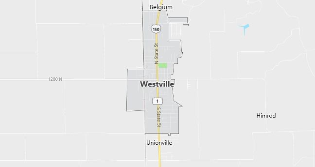 Map of Westville, IL