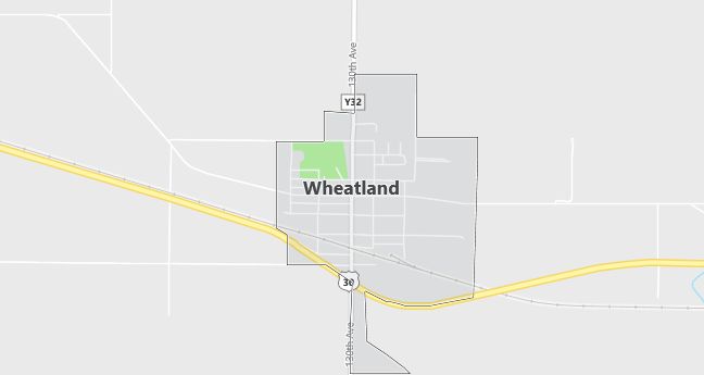 Map of Wheatland, IA