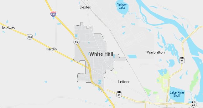 Map of White Hall, AR