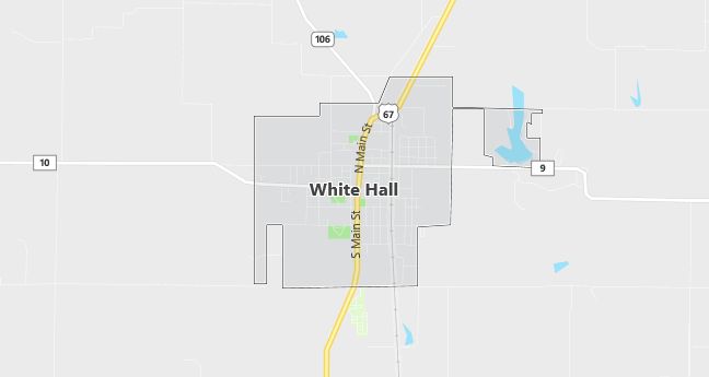 Map of White Hall, IL