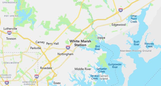 Map of White Marsh, MD