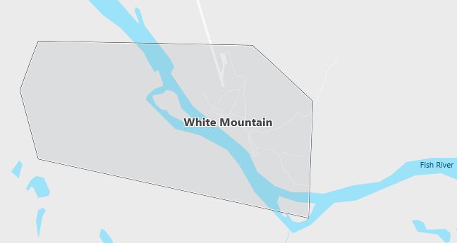 Map of White Mountain, AK