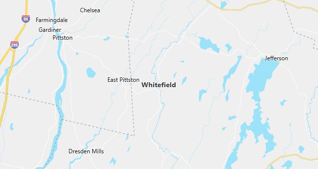 Map of Whitefield, ME