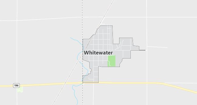 Map of Whitewater, KS