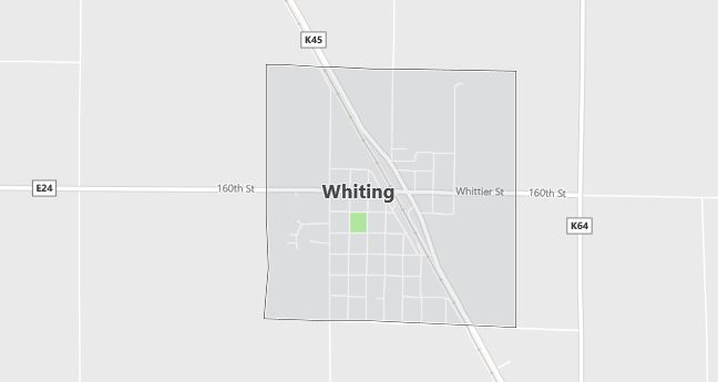 Map of Whiting, IA