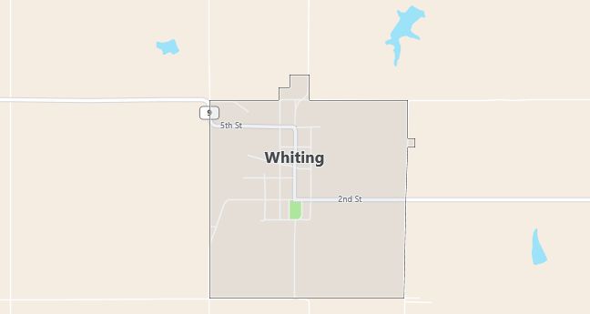 Map of Whiting, KS