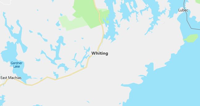 Map of Whiting, ME