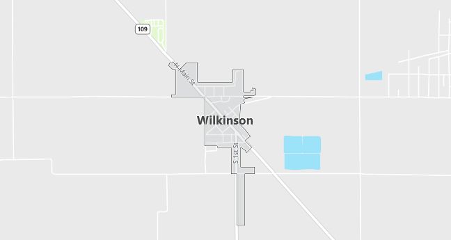 Map of Wilkinson, IN