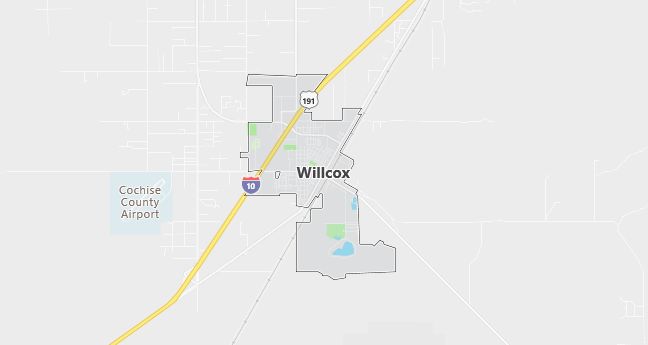 Map of Willcox, AZ