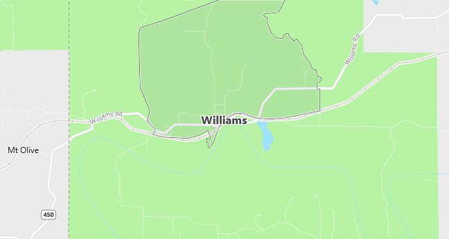 Map of Williams, IN