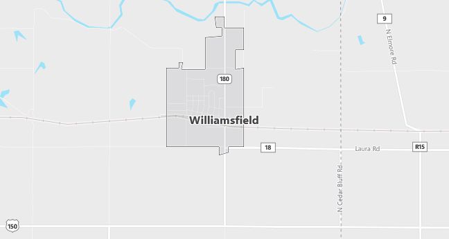 Map of Williamsfield, IL