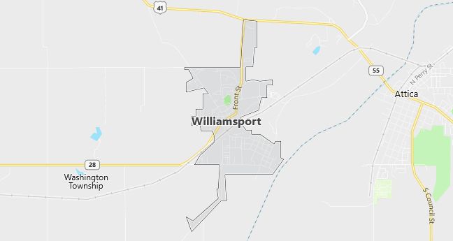 Map of Williamsport, IN