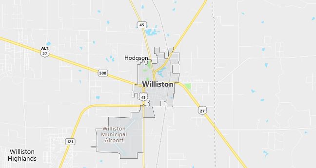 Map of Williston, FL