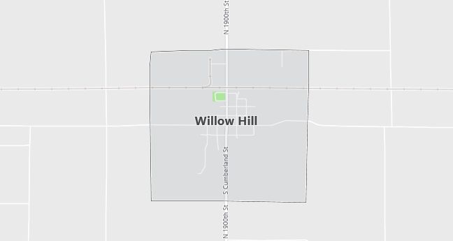 Map of Willow Hill, IL