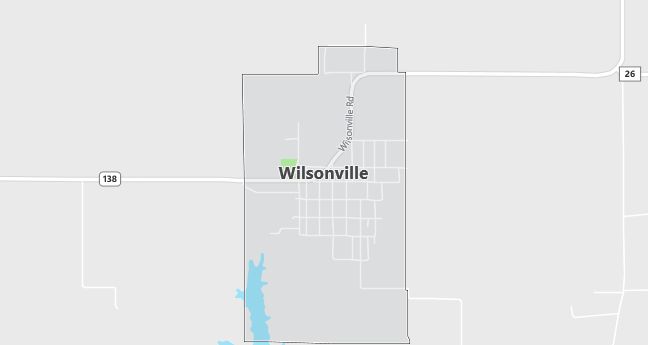 Map of Wilsonville, IL