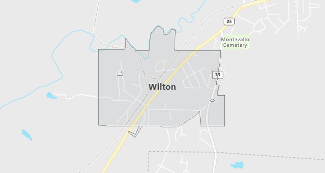 Map of Wilton, AL