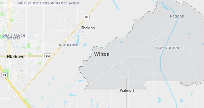 Map of Wilton, CA